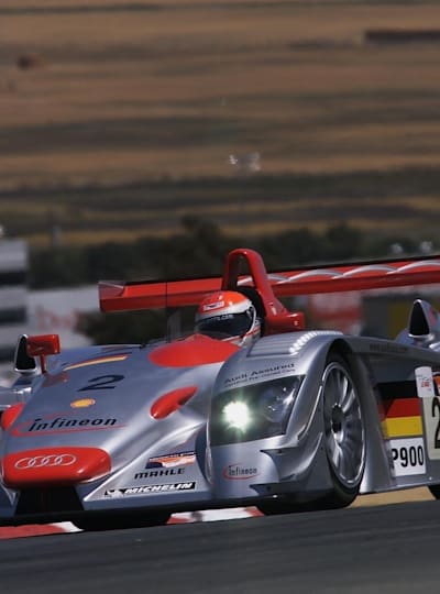En 2001, Pirro ganó las American Le Mans Series, con el R8.