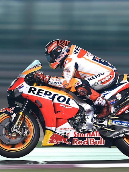 Marc Márquez is seen at MotoGP test in Doha, Qatar on February 24, 2019.