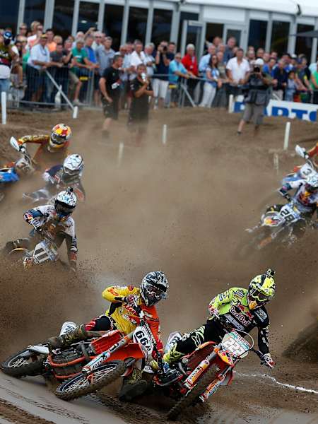 La légende du motocross, Antonio Cairoli en action aux Pays-Bas.