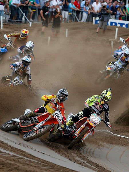 La légende du motocross, Antonio Cairoli en action aux Pays-Bas.