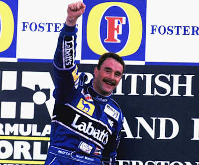 Nigel Mansell en el Gran Premio de Inglaterra de 1992, F1.