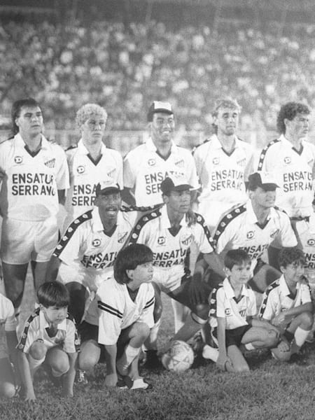 Bragantino posa antes da final da Série B do Campeonato Brasileiro de 1989