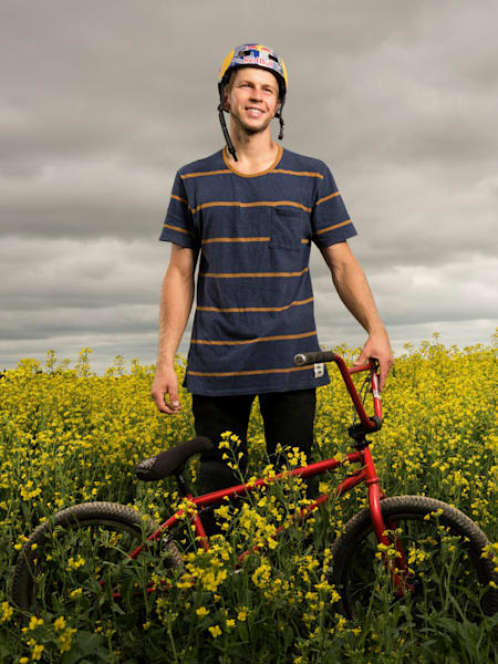 Dawid Godziek poses for a portrait during filming the project called Imagination Park in Uppsala, Sweden on July 14, 2016.