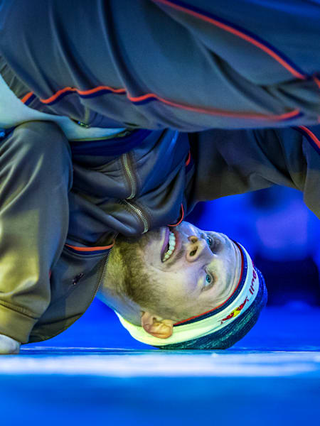 Menno van Gorp is the winner of the Red Bull BC One World Final 2019 in Mumbai, India on November 9, 2019.