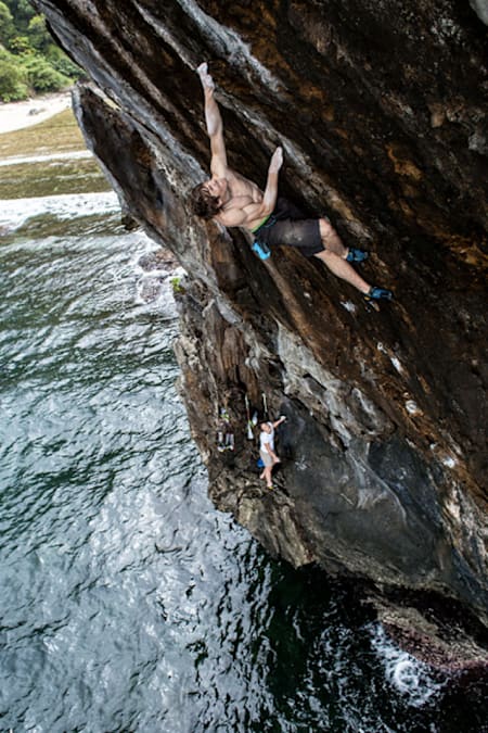 James Pearson scaling El Nido’s toughest crags