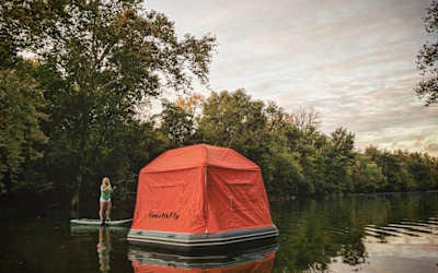 If a campsite's overcrowded you've got the perfect island escape