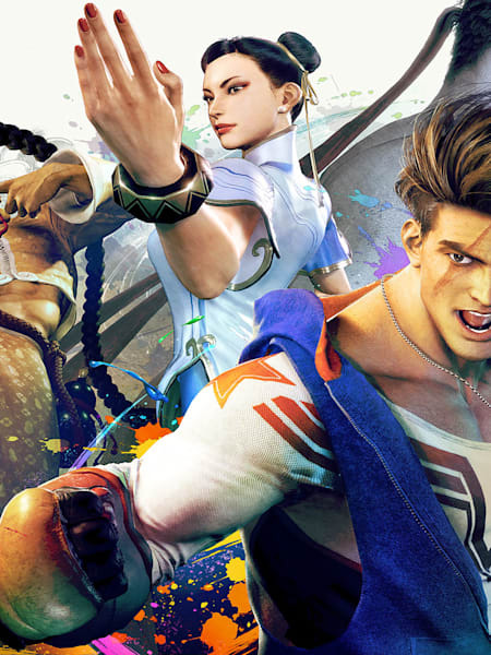 Artwork showing Ryu, Chun-Li, Jamie and Luke 