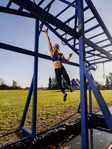 Ida Mathilde Steensgaard performs at Red Bull World's Toughest Playground, Denmark on October 24, 2024. 