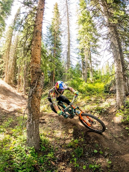Richie Rude riding home soil in Colorado.