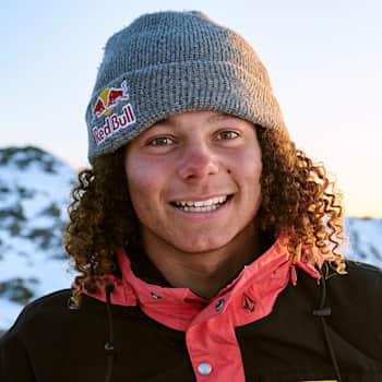 Red bull beanie snowboarding top