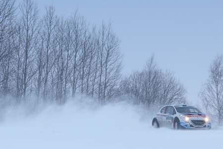 Breen charged through the Latvian snow to take first place