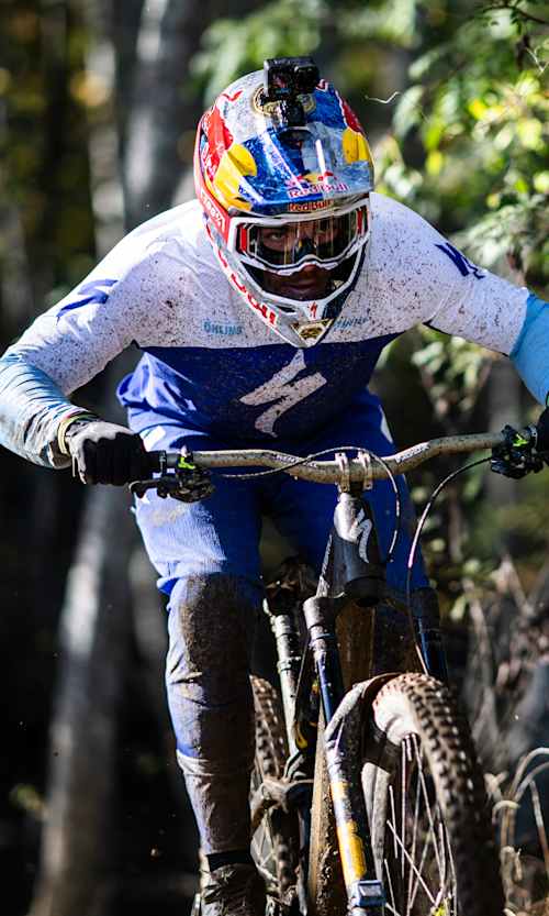 Loïc Bruni competes at the Red Bull Downtime in Nagano, Japan on November 03, 2024