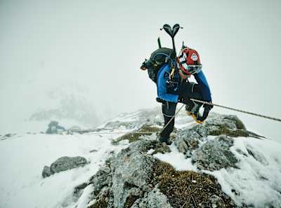 El equipo United States of Canada en acción durante el Atomic Waymaker en Dachstein, Austria, el 6 de abril de 2013.
