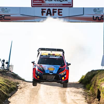 Thierry Neuville et Martijn Wydaeghe au Rallye du Portugal à Porto, manche du championnat du monde WRC 2023.