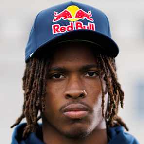 Dakorien Moore poses for a portrait in Lawndale, California, USA on July 21, 2025.