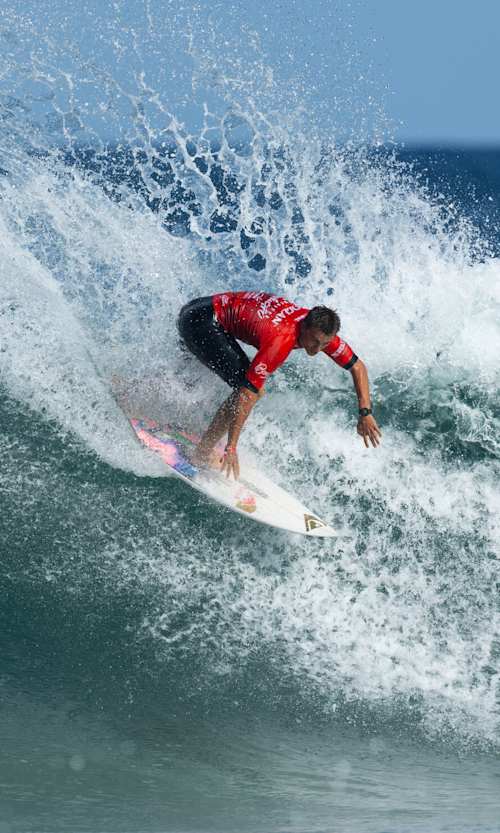 Kauli Vaast of France dominates Heat 9 at the Red Bull Bioglan Newcastle SURFEST 2026 in Newcastle, Australia.
