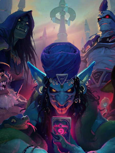 Artwork from Hearthstone's new Rise of Shadows expansion.