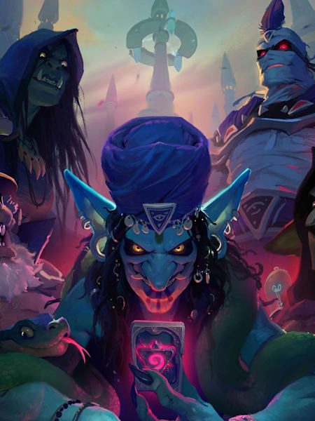 Artwork from Hearthstone's new Rise of Shadows expansion.
