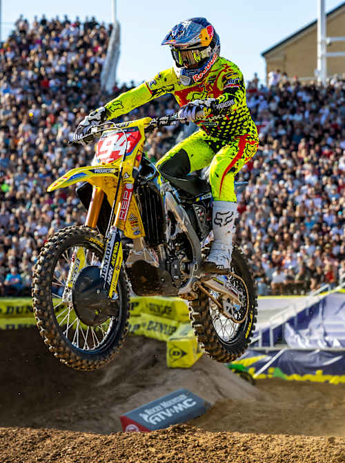Ken Roczen abei der SMX World Championships Round 17 im Rice Eccles Stadium in Salt Lake City, 2026.