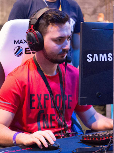 A photo of a player at the PUBG Invitational