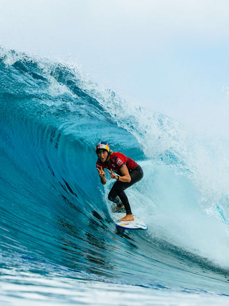 Molly Picklum rides the tube at Backdoor Pipeline