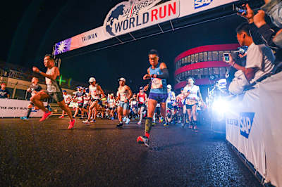 Teilnehmer/innen starten bei der sechsten Ausgabe des Wings for Life World Run in Taichung, Taiwan, am 5. Mai 2019.