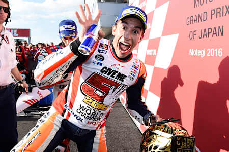 Marc Márquez, MotoGP'nin Japonya ayağında zirvede. 16 Ekim 2016