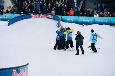 Andreas Håtveit wins Red Bull Unrailistic in Åre, Sweden 27th April 2023.