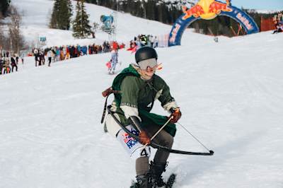 Veeti Huotari winner of Best Dressed at Red Bull Homerun Åre Sweden 2023.