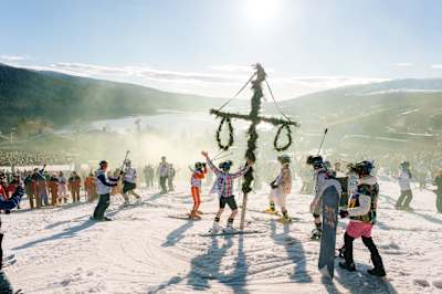 Red Bull Homerun participants in Åre Sweden April 20th 2025.