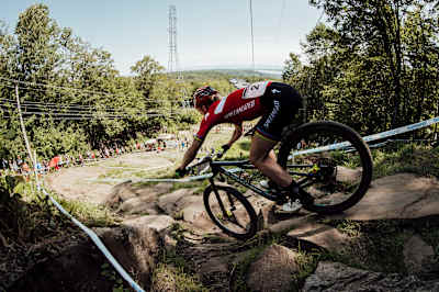 Annika Langvad alla World Cup XCO 2018 di Mont Sainte Anne, Canada