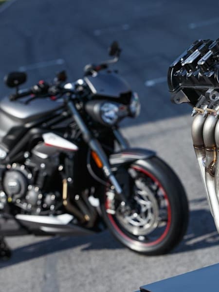 The 765cc engine is based on the Street Triple RS Triumph's Street Triple RS will be lending its engine to Moto2 bikes from the 2019 season onwards.