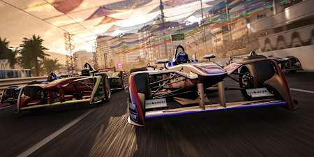 Formula E cars in the game