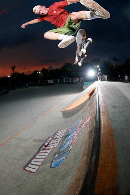 Jake Wooten at Red Bull Drop In Japan Tour demo in Osaka in 2023