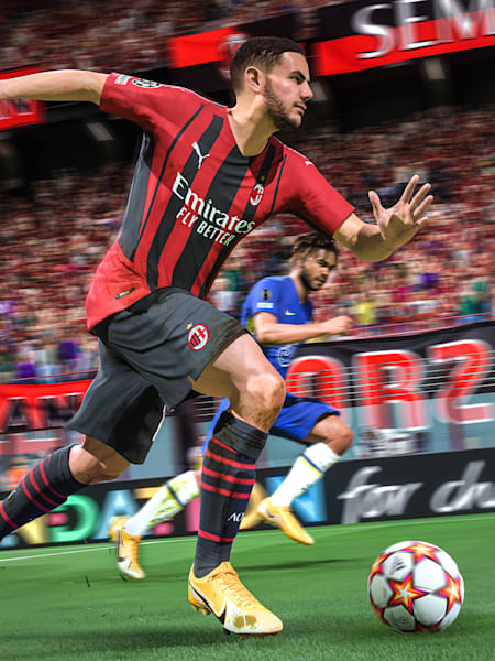 Un jugador del AC Milán en FIFA 22.
