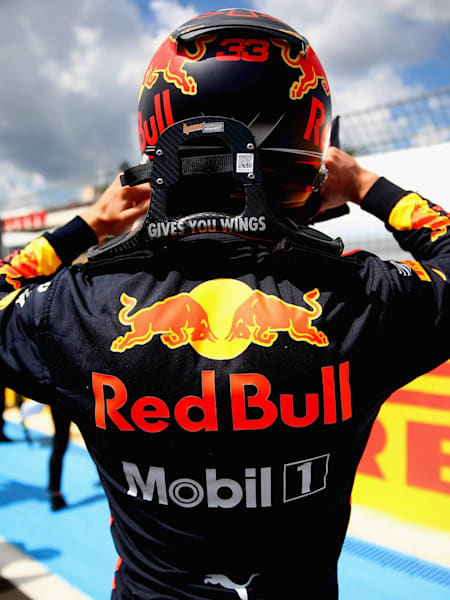 Max Verstappen of Netherlands and Red Bull Racing prepares to drive on the grid before the Formula One Grand Prix of France at Circuit Paul Ricard on June 24, 2018 in Le Castellet, France.