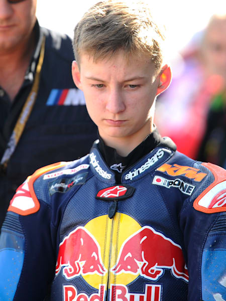 Blog | Mykyta Kalinin working hard at the Sachsenring