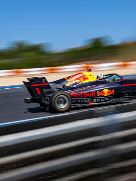 Scott Lindblom performs during the Red Bull Driver Search in Estoril 2025