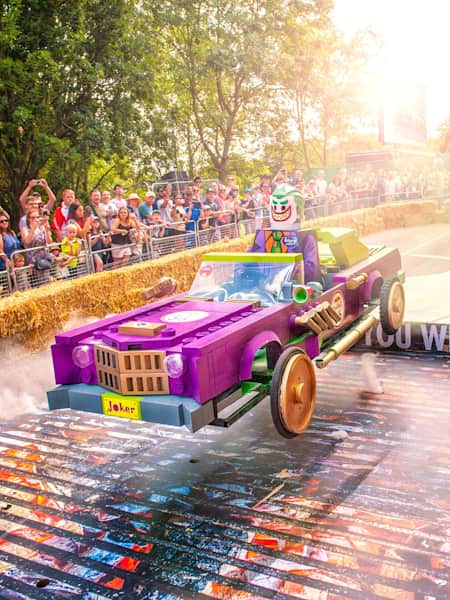 You Gotham be Kidding Me in the Red Bull Soapbox Race at Alexandra Palace in London on July 9, 2017.