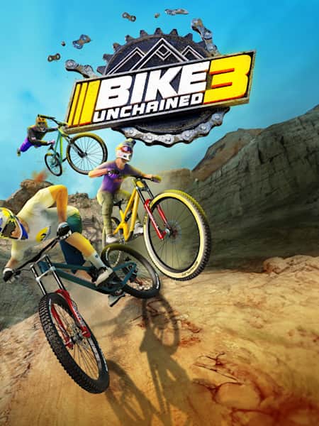 Composite image from mobile game Bike Unchained 3.