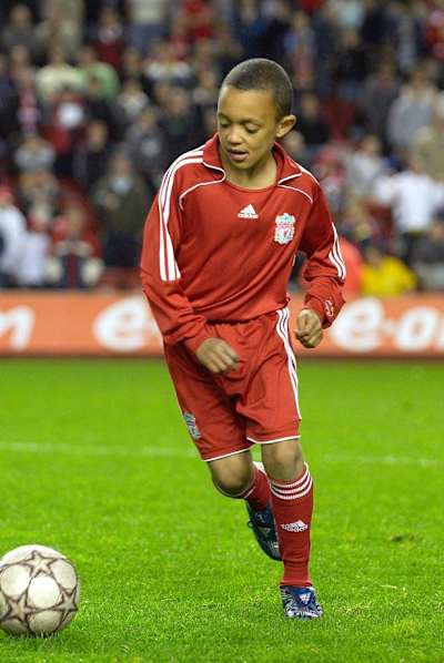 An image of footballer Trent Alexander-Arnold as a six-year-old.