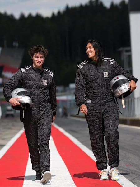 Cristina Neagu, Mihnea Groseanu și Florin Vlaicu la Red Bull Ring
