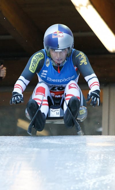 Hannah Prock in action during a training session in Innsbruck, Austria on November 21, 2020.