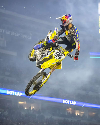 Ken Roczen races at Round 9 of the AMA Supercross Series in Indianapolis