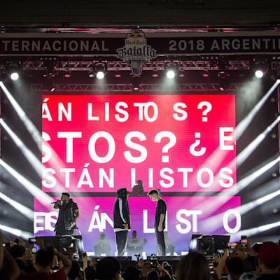 Sweetpain performs during the Spanish National Final of the Red Bull Batalla de los Gallos in Barcelona, Spain on July 13 ,2019.