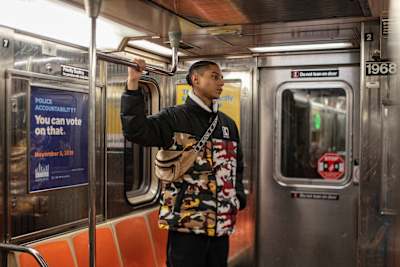 A photo from Karl Kani's 2019 Fall Collection.