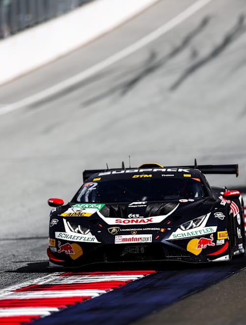 Nicki Thiim races during the DTM at the Red Bull Ring in Spielberg, Austria on September 14, 2025.   