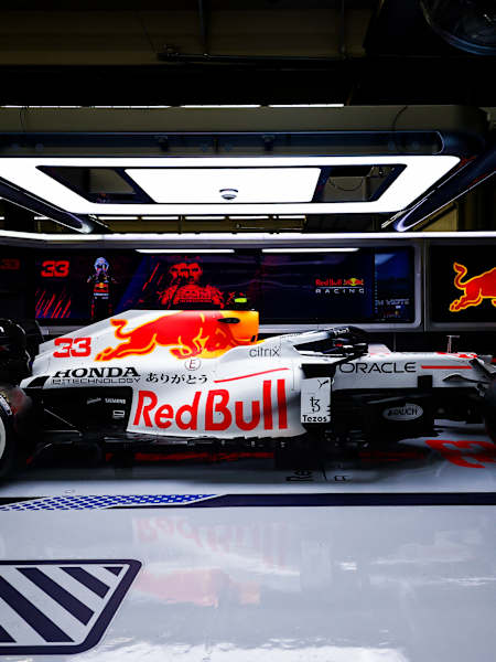 Reveal of the Red Bull Racing special Honda tribute livery ahead of the F1 Grand Prix of Turkey at Intercity Istanbul Park on October 7, 2021 in Istanbul, Turkey.