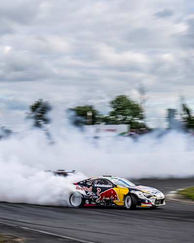 Conor Shanahan performs during Round 4 of Drift Masters in Kildare, Ireland on June 29, 2025