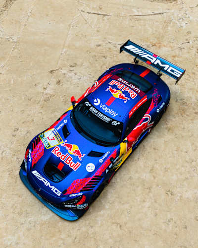 The striking Red Bull Team Abt (DTM) race car revealed in Meppen, Germany, on March 5, 2026, as Max Verstappen prepares for the ADAC RAVENOL 24h Nürburgring 2026 season
